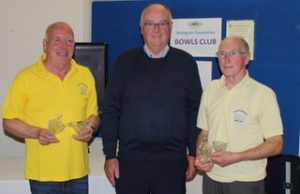 Michael Miller & Felix Barrett (Westgate) Best In Club winners in the Westgate Over 60's Pairs Tournament