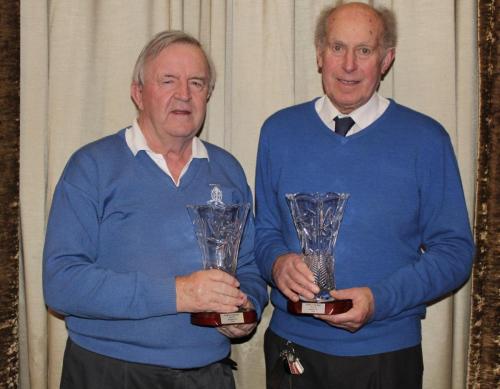 Paddy Barry & Ray Murphy Barrs Over 70's Pairs Runners up