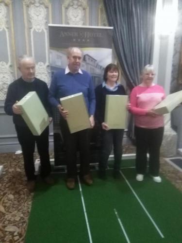 Anner Hotel, Thurles Bowls Break Team 20 Third  Place prize winners