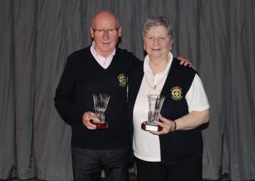 Betty & Tony McCarthy Douglas Community School. Section Runners up in the Over 70's Pairs 2020 