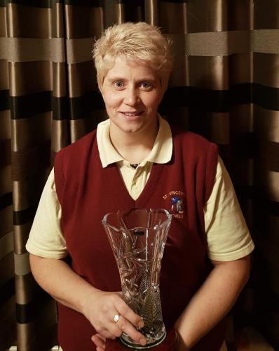 Noeleen Tanner St.Vincents, Runner up in the Ladies Triples  2020. (Rose Coughlan, & Mairead Quinn missing from photo)