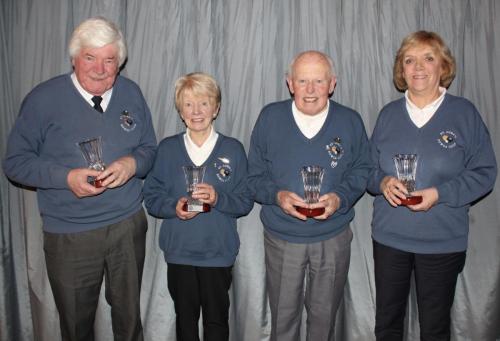 Ann Russell, Ann McSweeney, Dan McSweeney & Jack Russell St. Lukes, Section Runners up in the National Fours 2020