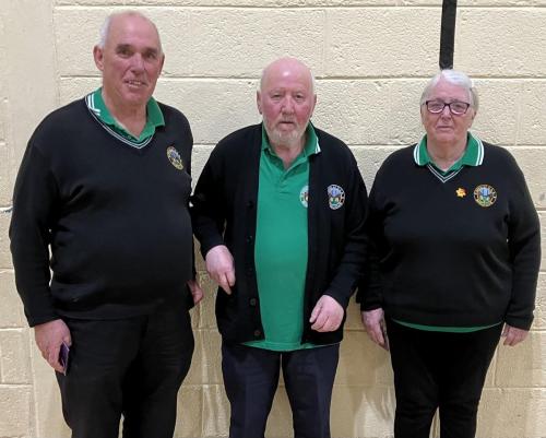 Martha Treacy Cup Joint 3rd Tim O'Neill (missing from photo), Betty Kenneally, Tony Kenneally &  Danny Twohig (Douglas GAA)