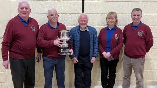 Winners of the Martha Treacy Cup Charlie Dowling, Patricia O’Donnell, Vinny O’Donnell  &  Dick Cahill (Mitchelstown)