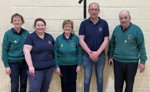 Runners up in the Martha Treacy Plate (Valarie Jennings) Jean Kingston, Sam Jennings, John Ellis & Elizabeth Jennings (Cox’s Hall)