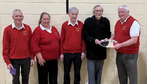 Winners of the Martha Treacy Plate Paddy O’Regan, Majella Conlon, Sean O’Riordan & Liam Conlon (Watergrasshill)