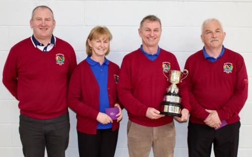 Winners  of the OPEN FOURS  Dave Cahill, Patricia O’Donnell, Dick Cahill & Vinny O’Donnell (Mitchelstown).