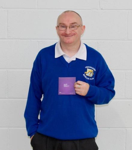 Runner up in the OPEN SINGLES Keith Middleton (Crosshaven)