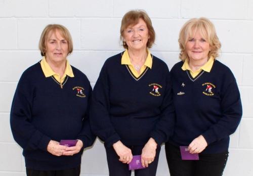 Runners up  in the LADIES TRIPLES Pat White, Kay Savage & Marian Canning      (Glounthaune)