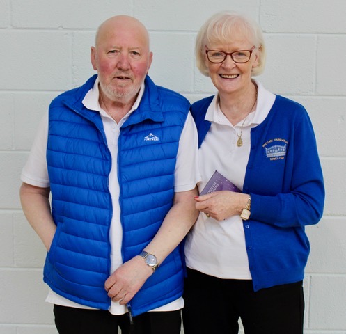 Runners up in the OVER 55's PAIRS Ann Twohig & Danny Twohig   (Westgate).