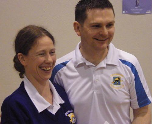 Grainne Murphy (Crosshaven) runners up in Crosshaven Ladies Singles & Conor Middleton runners up in the Gents Singles