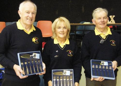 Marian Canning, Liam O'Connell & Joe Kirby (Glounthaune) Runners Up in Watergrasshill Triples 2018