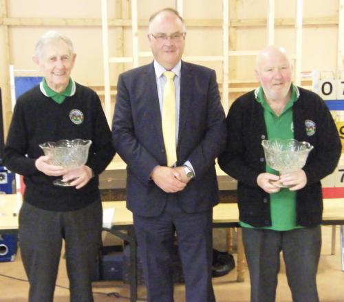 John Curran & Danny Twohig (Douglas GAA) Winners  of Westgate Over 60's Pairs